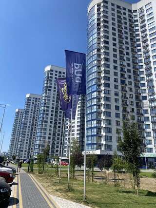 Апартаменты Dnipro view Slavutich apartment Киев Апартаменты с 2 спальнями-3